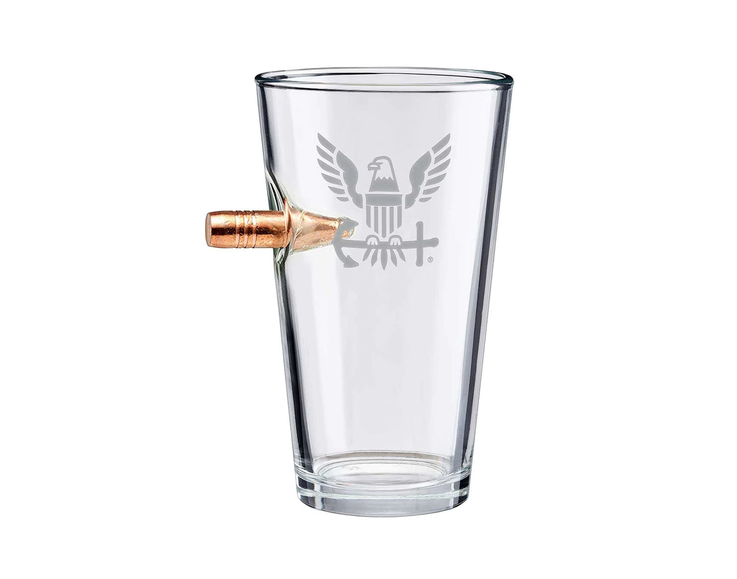 BenShot - "Bulletproof" U.S. Navy Pint Glass - 16oz