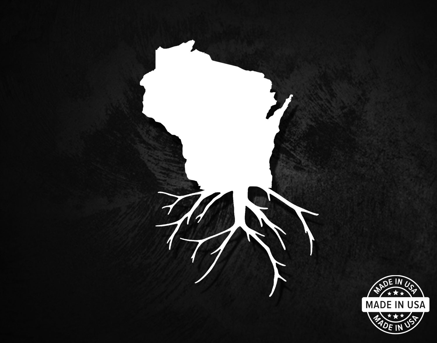 Wisconsin Roots Vector Image Wisconsin State Roots Decal – American Die-Cut Decals