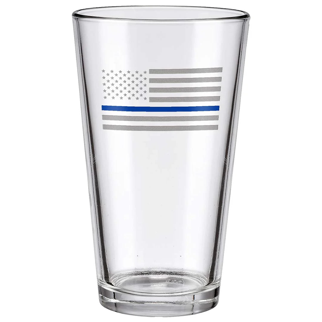 BenShot Thin Blue Line "Bulletproof" Pint Glasses