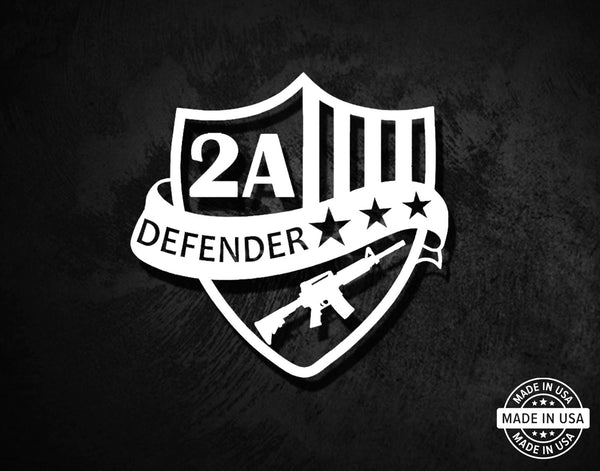 2A Defender Crest Decal - American Die-Cut Decals