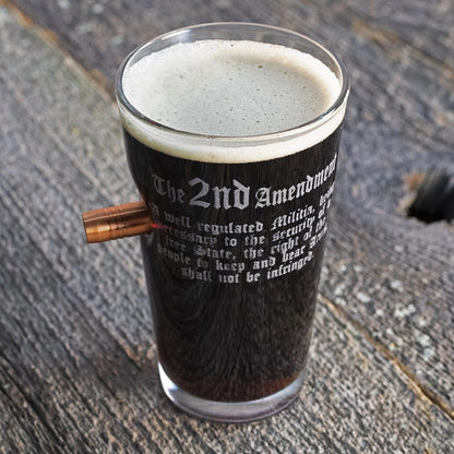 BenShot 2nd Amendment Pint Glass