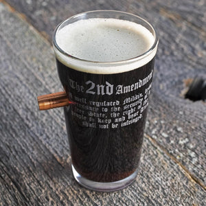 BenShot 2nd Amendment Pint Glass