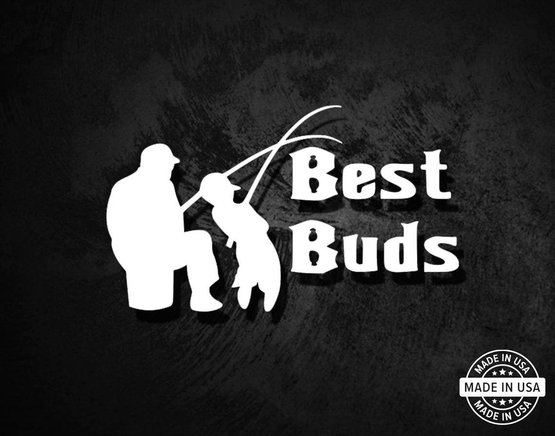 Best Buds Fishing Decal - American Die-Cut Decals