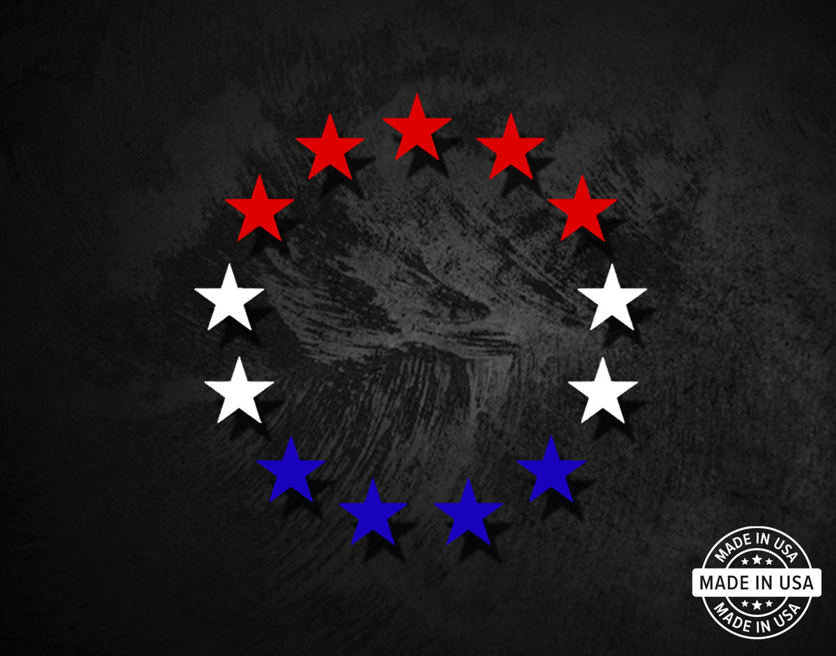 1776 13 Stars Betsy Ross Stencil Template - Reusable 1776 13 Stars Betsy Ross Stencil Template - Reusable