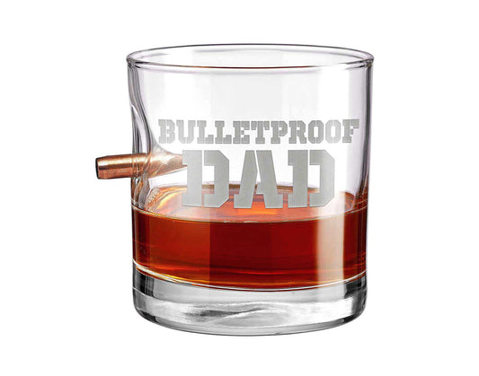 BenShot - "BULLETPROOD DAD" Rocks Glass - 11oz