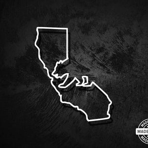 3S Motorline 2X Black California Bear Decal Stickers – 6'' Vinyl Car Sticker, Outline Map Of CA Republic For Windows & Bumpers