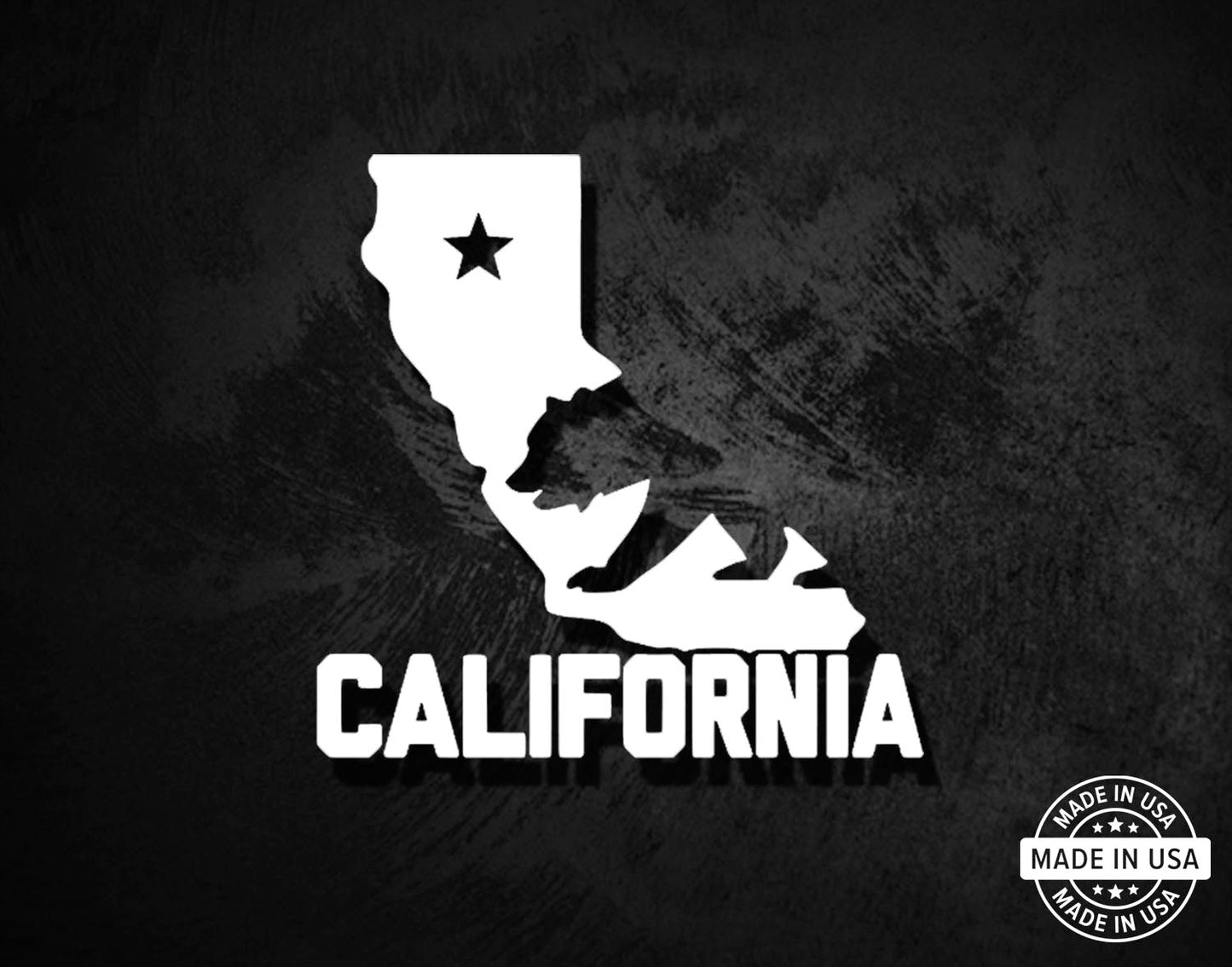 California State Bear w/ Star Decal