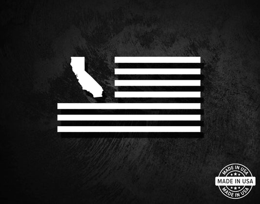 California State American Flag Decal