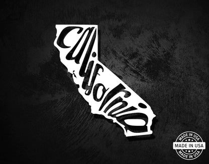 California State Letters Decal