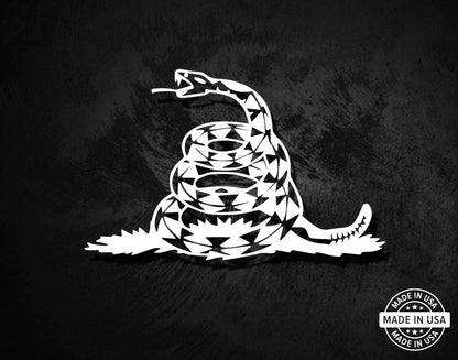 Don't Tread on Me Gadsden Snake Decal