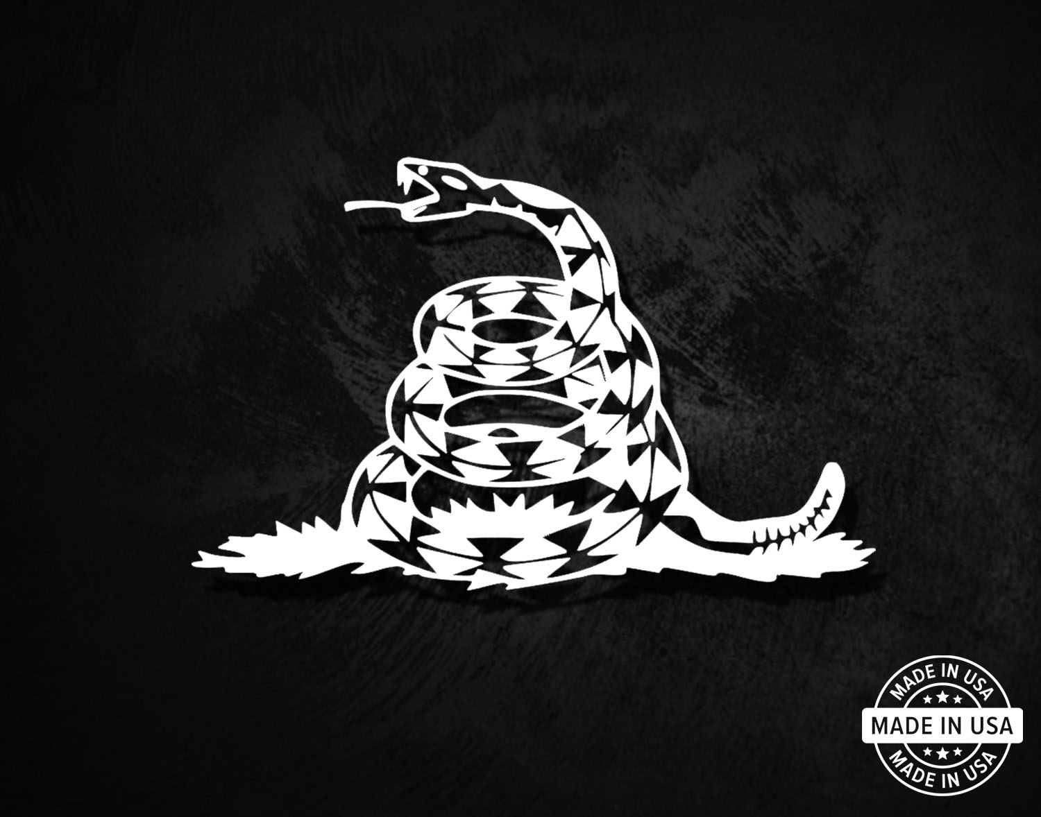 Don't Tread on Me Gadsden Snake Decal