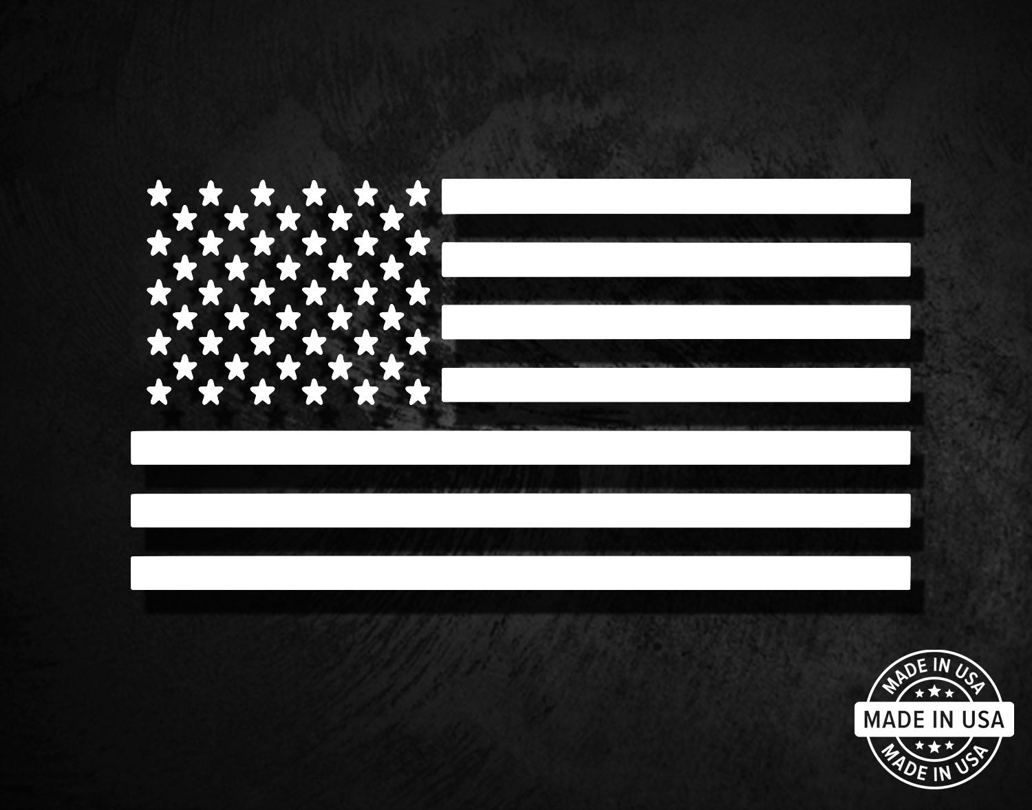 American Flag (without solid union) Decal