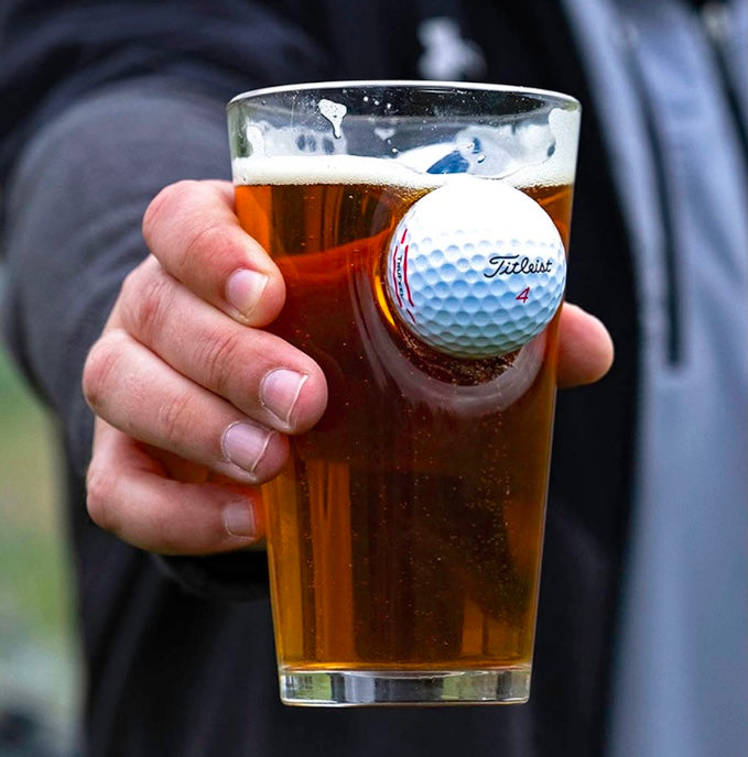 BenShot - Golf Ball Pint Glasses - GIFT SET OF 2
