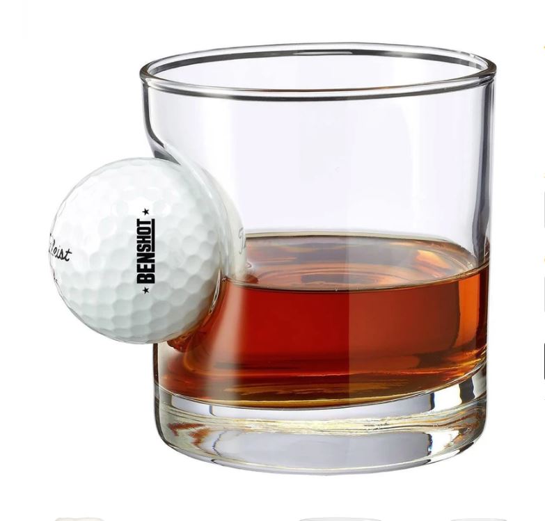 BenShot - Golf Ball Rocks Glasses - GIFT SET OF 2