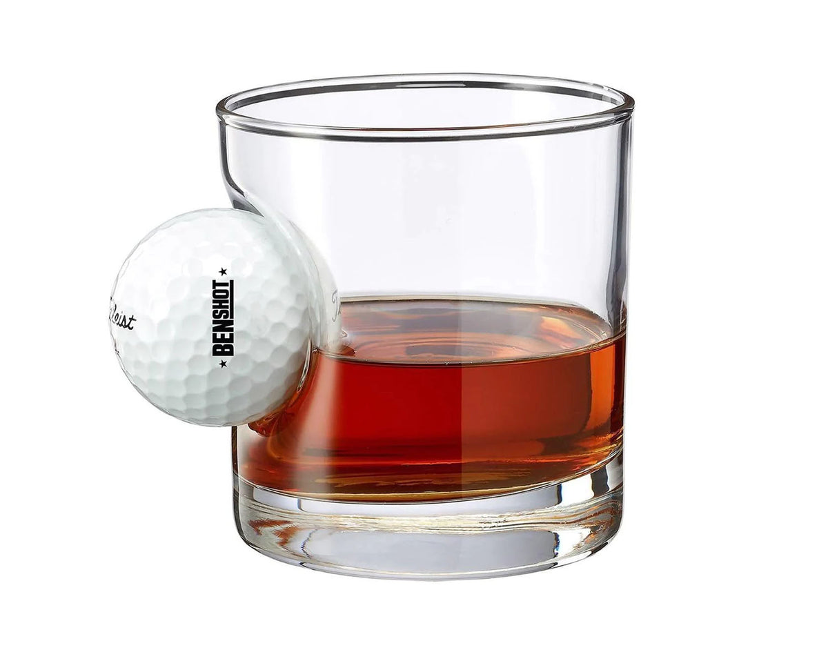 BenShot Titleist Golf Ball 11oz Rocks Glass