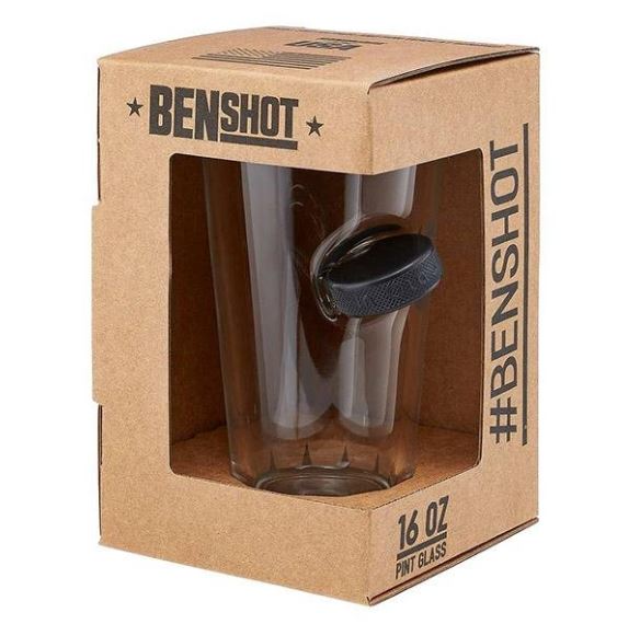 BenShot - Hockey Puck Pint Glass - 16oz