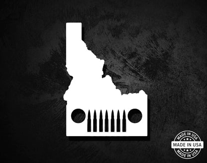 Idaho Jeep Grille Bullets Decal