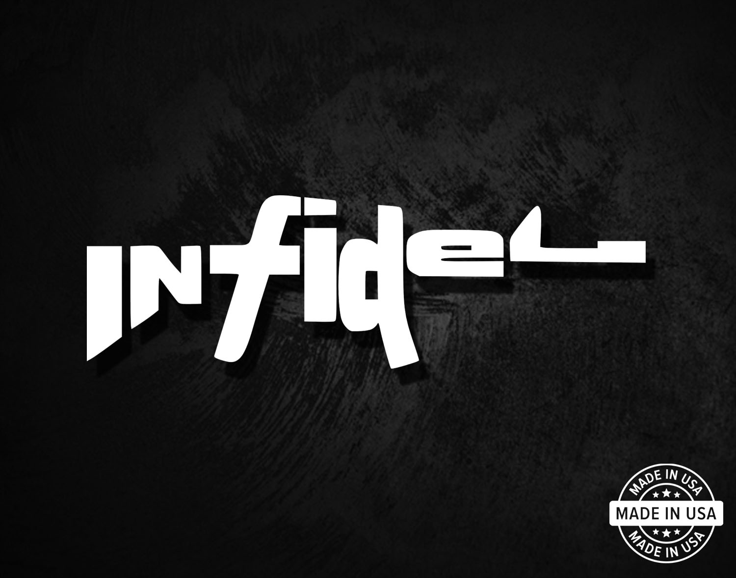 Infidel Gun Decal – American Die-Cut Decals