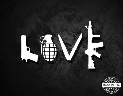 Love Weapons Decal