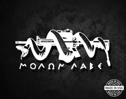 Molon Labe Snake Decal
