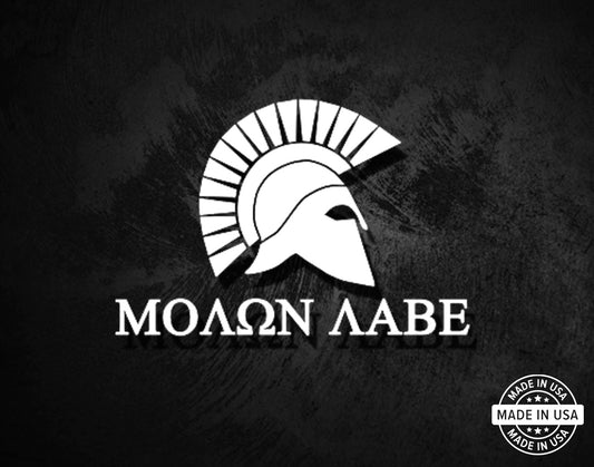 Molon Labe Spartan Decal