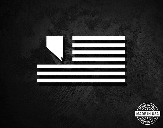 Nevada State American Flag Decal