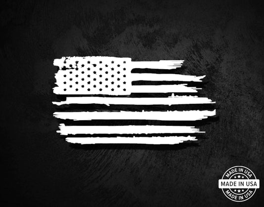 Rustic American Flag Decal