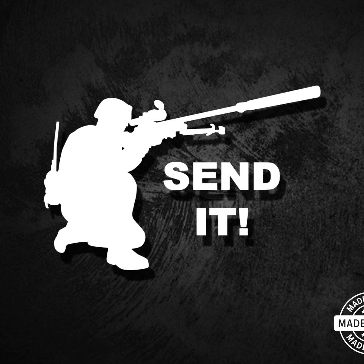 Sniper Send It Decal - American Die-Cut Decals