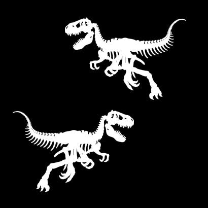 TRex Skeleton LH RH Decal Set