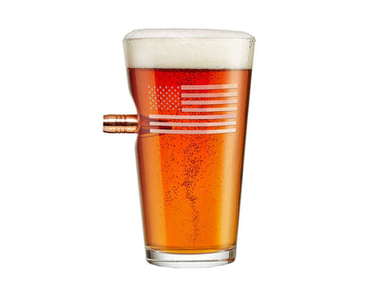 BenShot - US Flag Pint Glass - 16oz